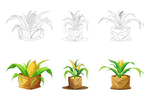 Corn Farm: Building Visual Consistency with AI EPS Illustration Collections