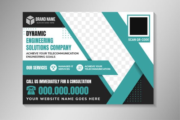 Dynamic Engineering Horizontal Banner for Modern Tech Brands