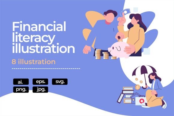 Financial Literacy Flat Illustration: A Practical Asset for Clear Visual Communication