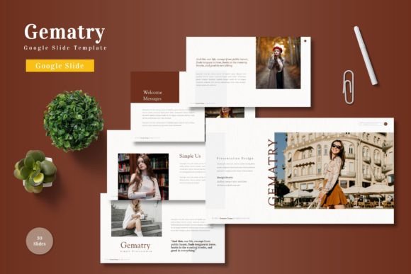 Gematry - Google Slide Template: A Strategic Tool for Intentional Presentation Design