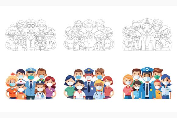Healthcare Medical Team Workers in Design