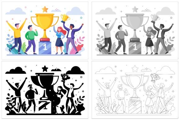 Joyful Victory: AI EPS Collection