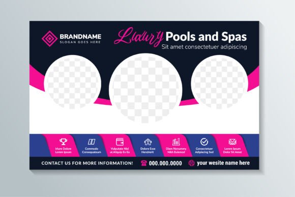 Luxury Pools Horizontal Banner: A Strategic Tool for Visual Communication and Brand Positioning