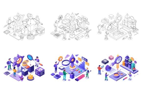 Man Busy with Work: Why Our Special AI EPS Illustration Set is the Perfect Visual Tool for Modern Creatives
