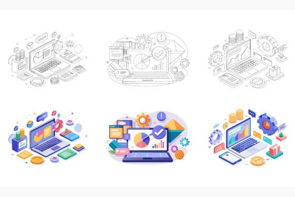 People with Money: A Versatile AI EPS Illustration Set for Creatives