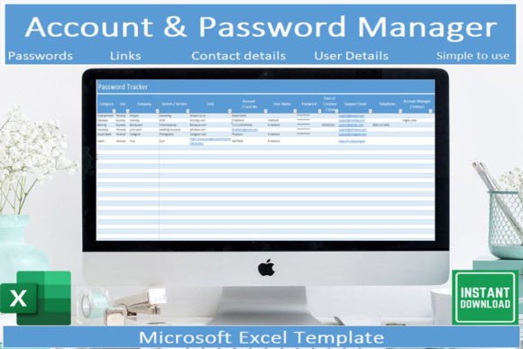Simple Account Password Tracker