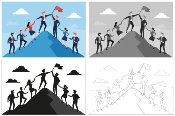 Team Work Vector Illustration